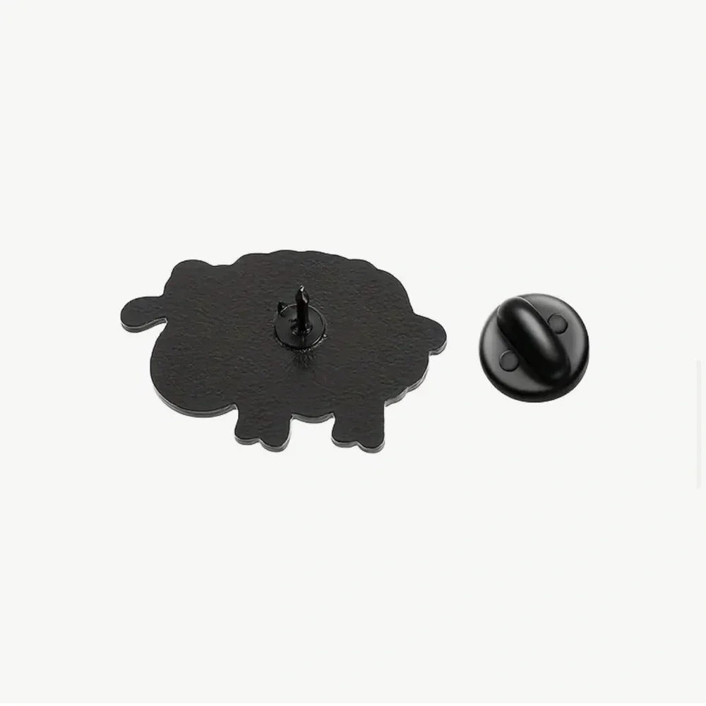 Inspirational Sheep Pin with Bible Verse Unisex “He Left the 99 to Rescue Me…”